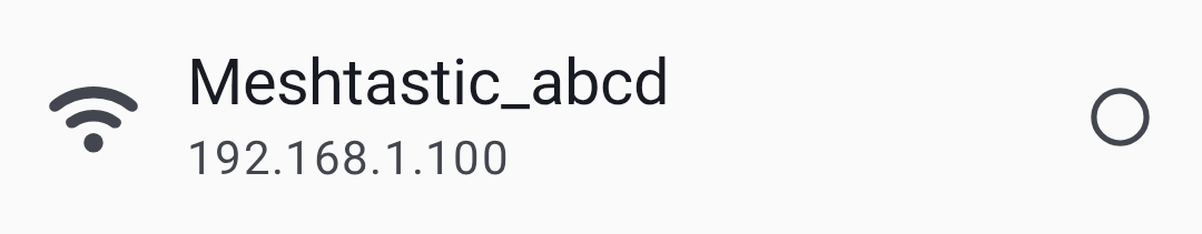Device list item