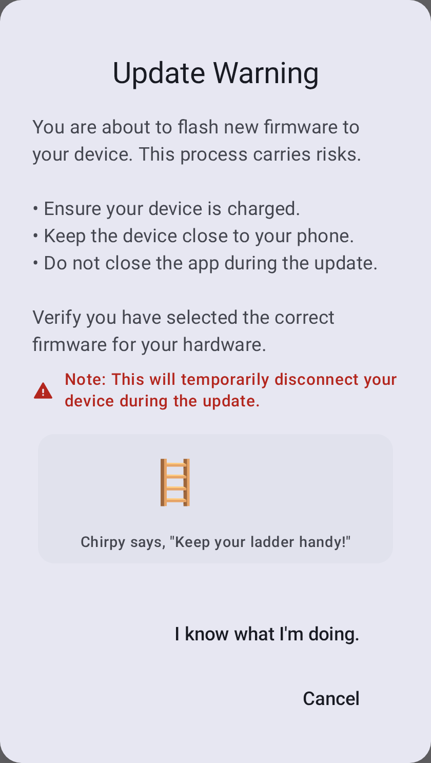 Firmware disclaimer