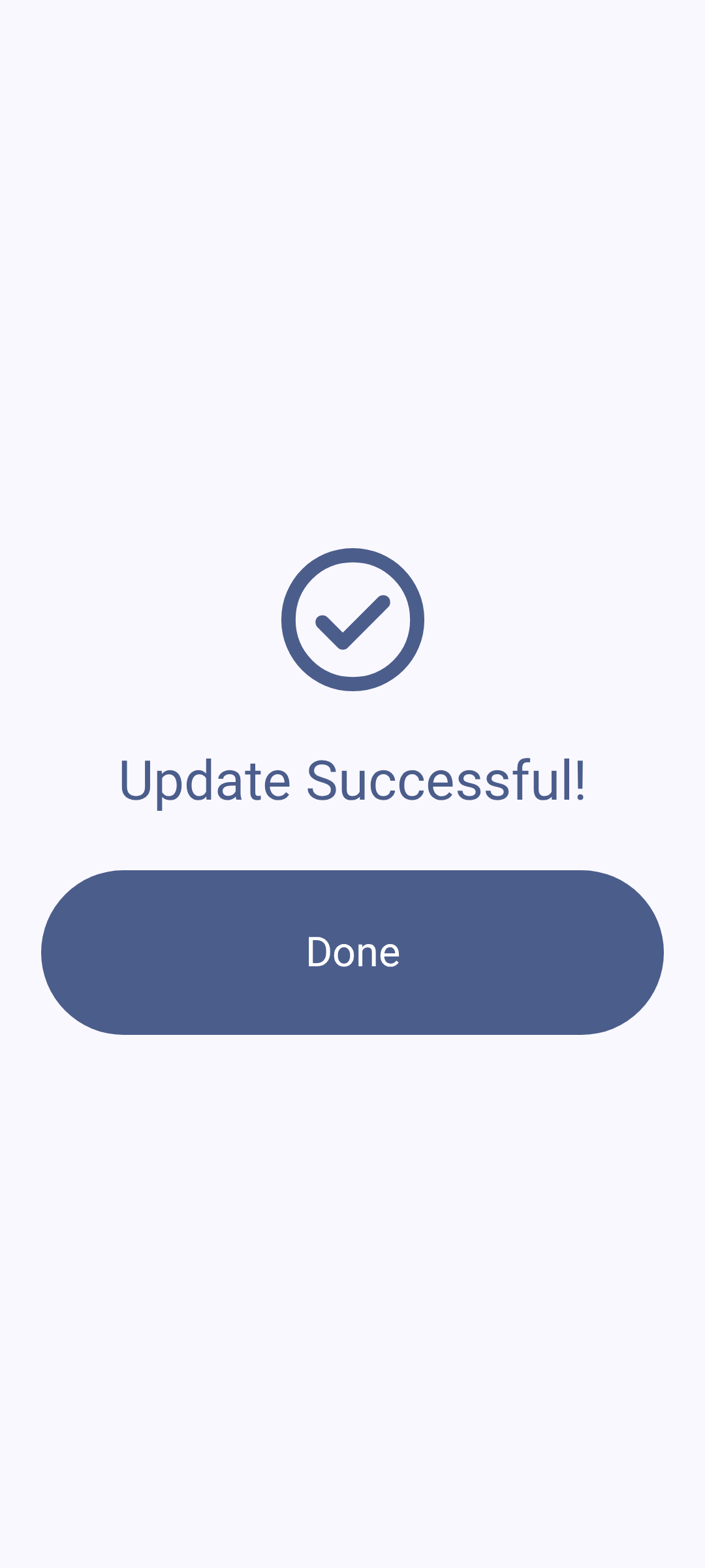 Firmware update success