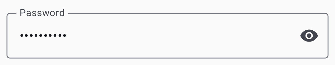 Password field
